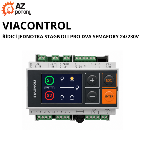 VIACONTROL - řídicí jednotka Stagnoli pro dva semafory 24/230V